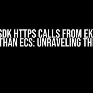 AWS SDK HTTPS Calls from EKS Pod Slower than ECS: Unraveling the Enigma