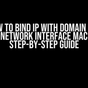 How to Bind IP with Domain in a Multi-Network Interface Machine: A Step-by-Step Guide